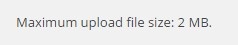 upload max file size