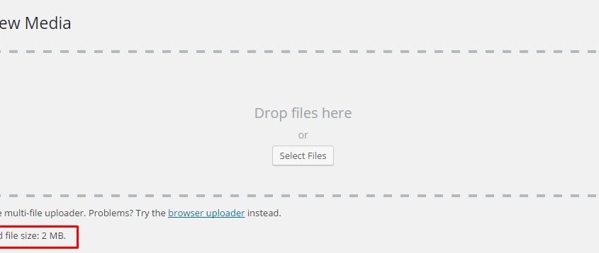 maximum upload file size in wordpress
